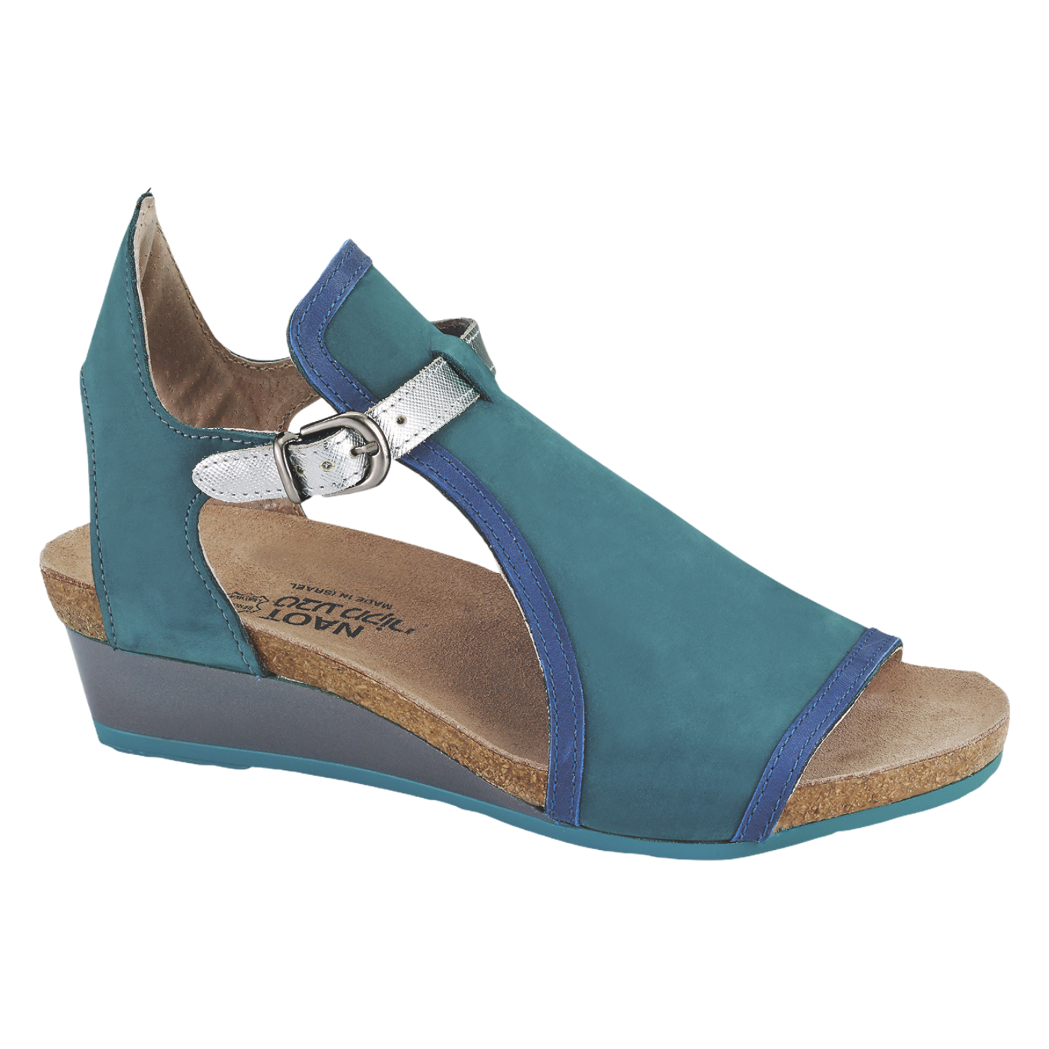 Naot - Fiona - Teal/Oily Blue/Silver Luster / M / 36