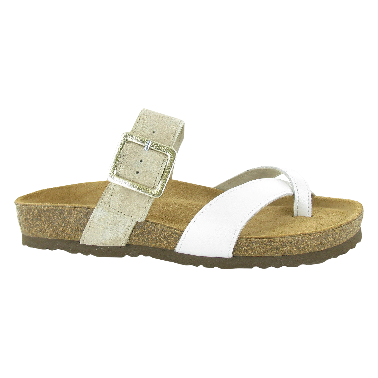 Naot - Fresno - White Prl Lthr/Sandstone Suede / M / 36