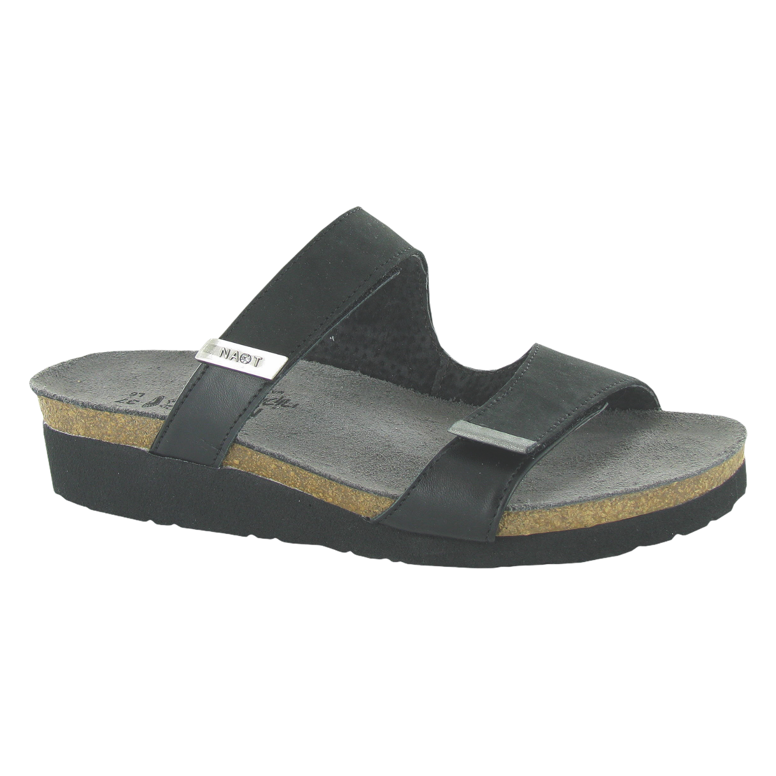 Naot - Jacey - Blk Velvet/Blk Raven/Sterling / M / 42