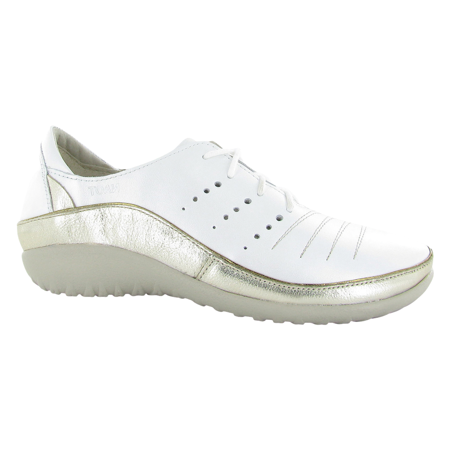 Naot - Kumara - White Prl Lthr/Radiant Gold / M / 36