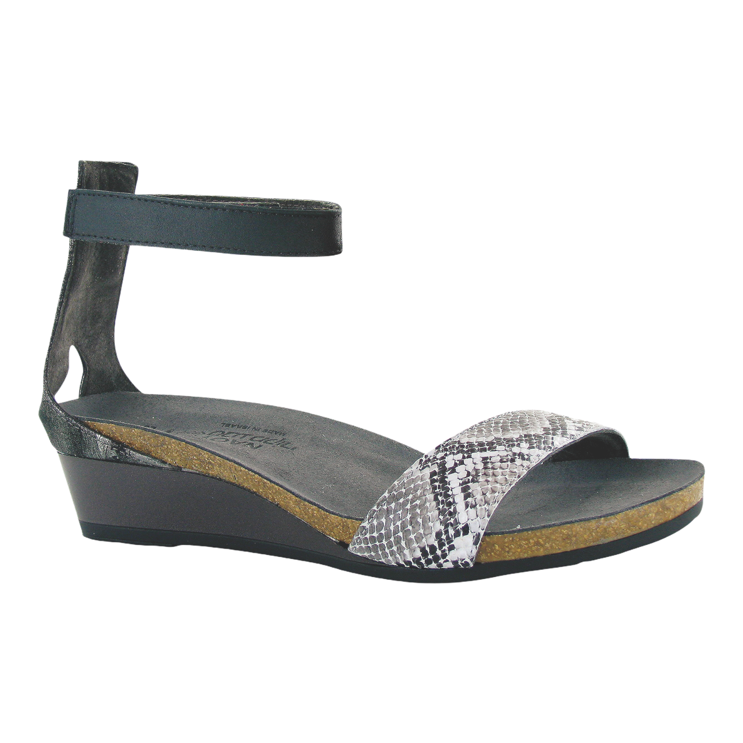Naot - Pixie - Grey Cobra/Metallic Onyx/Black Luster / M / 36