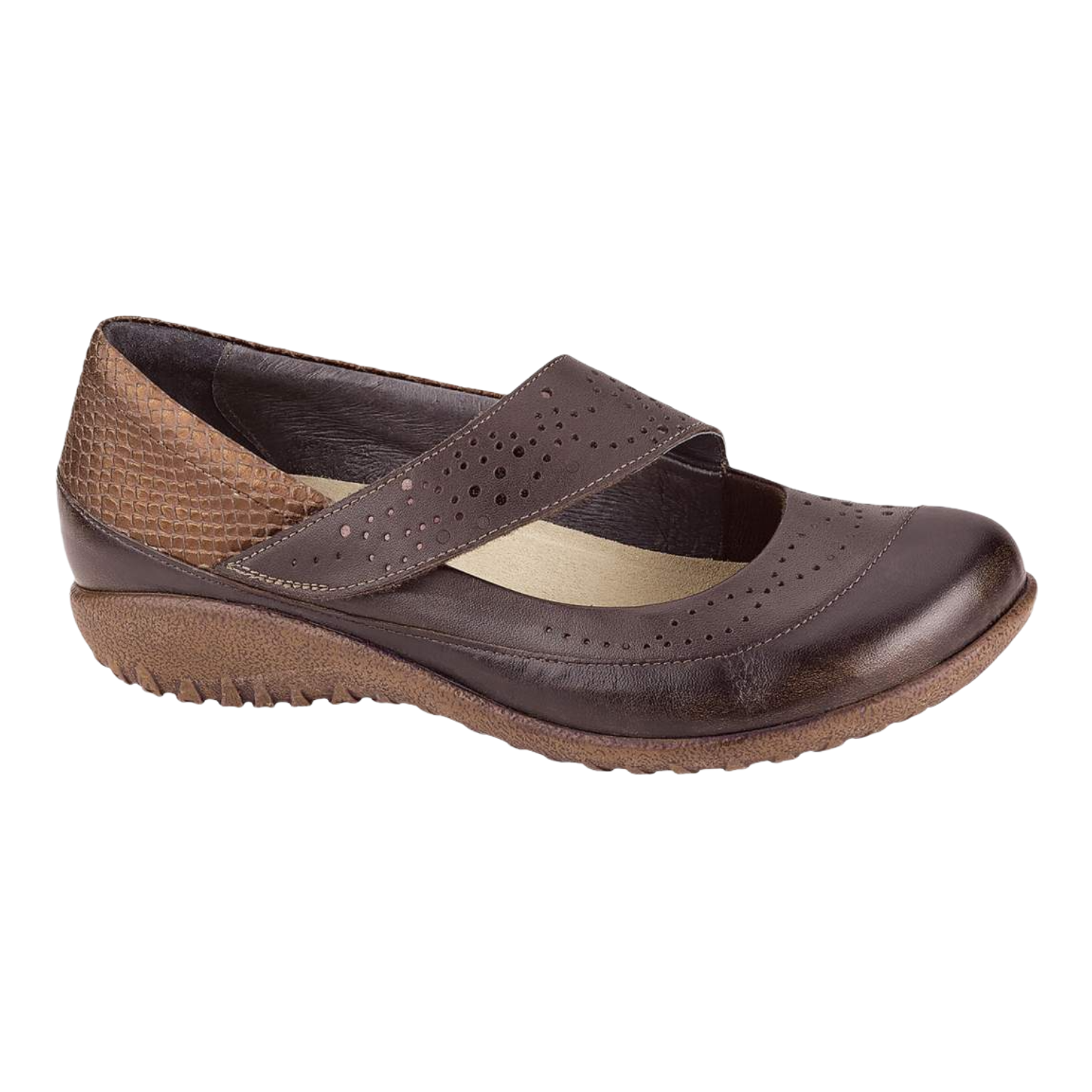 Naot - Aroha - Brown/Glass Brown Combo / M / 35