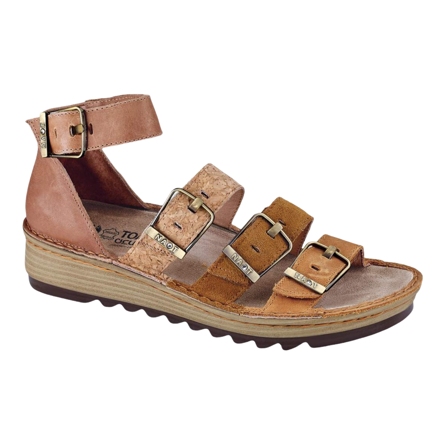 Naot - Begonia - Oily Dune/Cork/Latte Brown / M / 36