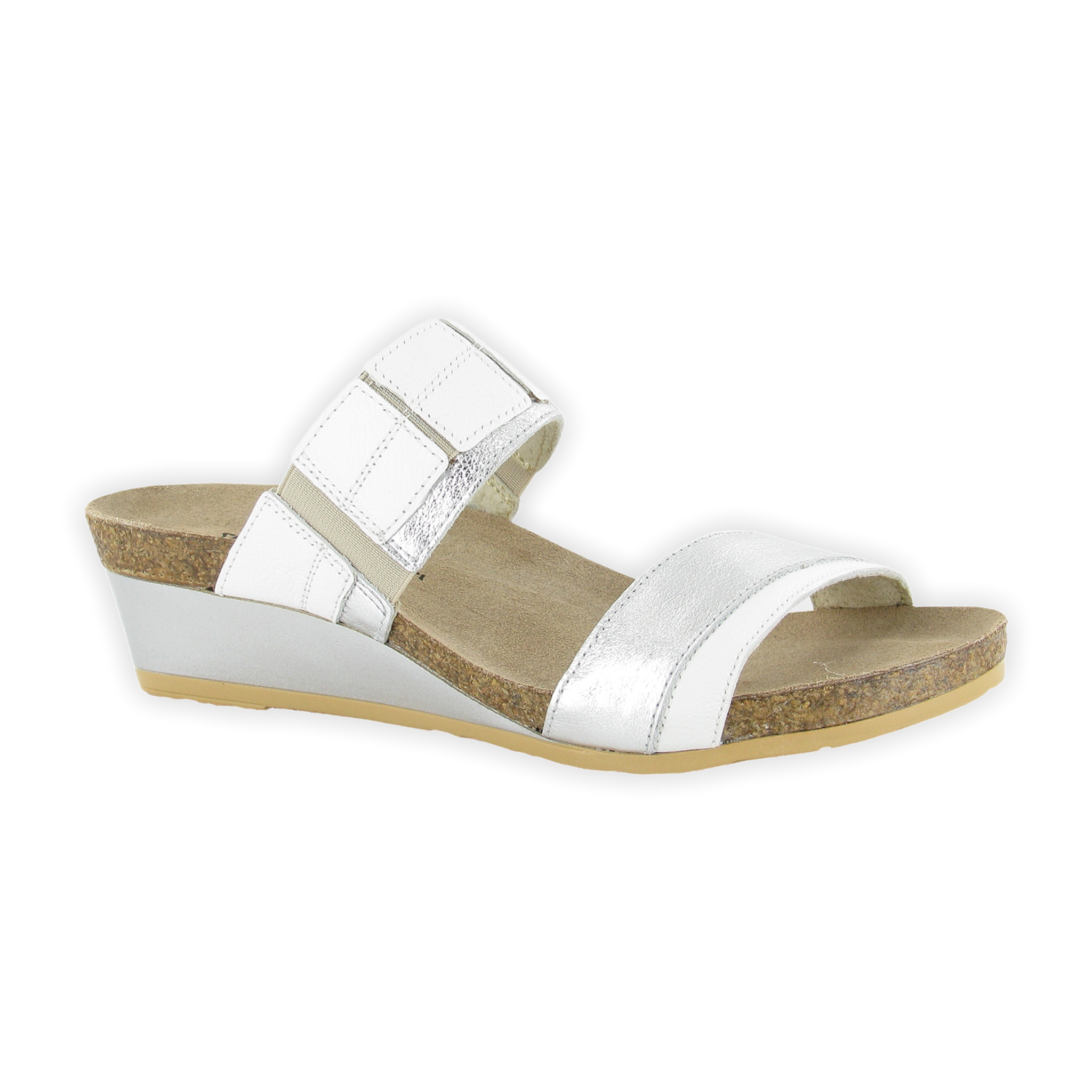 Naot - Royalty - Soft White/Soft Silver Leather / M / 35