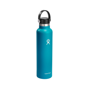 Hydro Flask 24 oz Standard Mouth Water Bottle with Flex Cap Flex Straw  Laguna