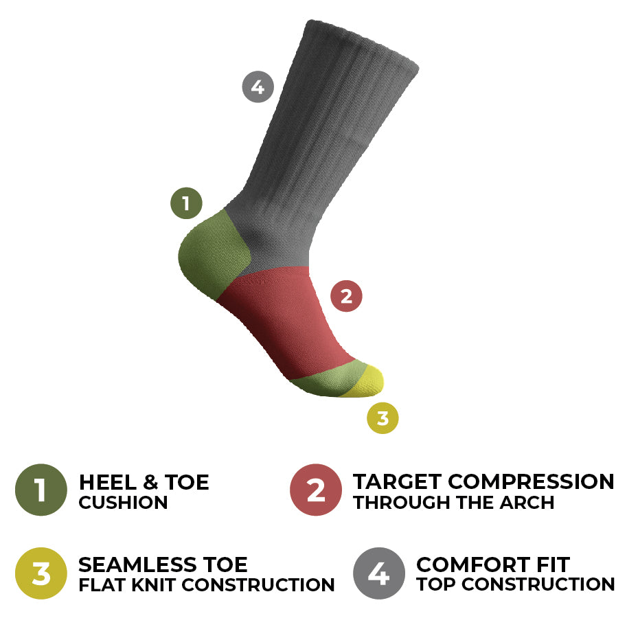 Dardano's - Women's Crew Socks 2 Pack