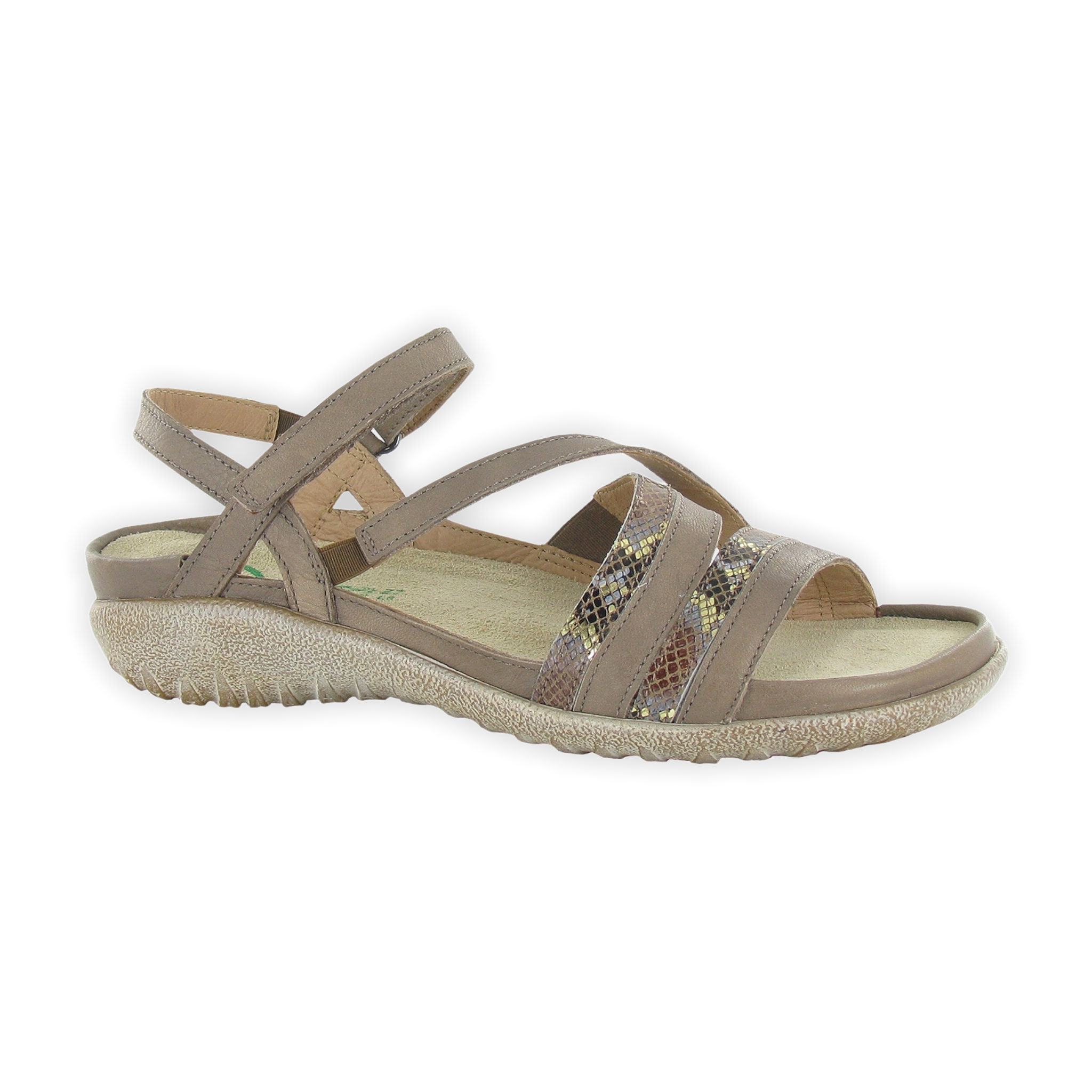 Naot - Toi - Soft Stone/Gold Python Leather / M / 36