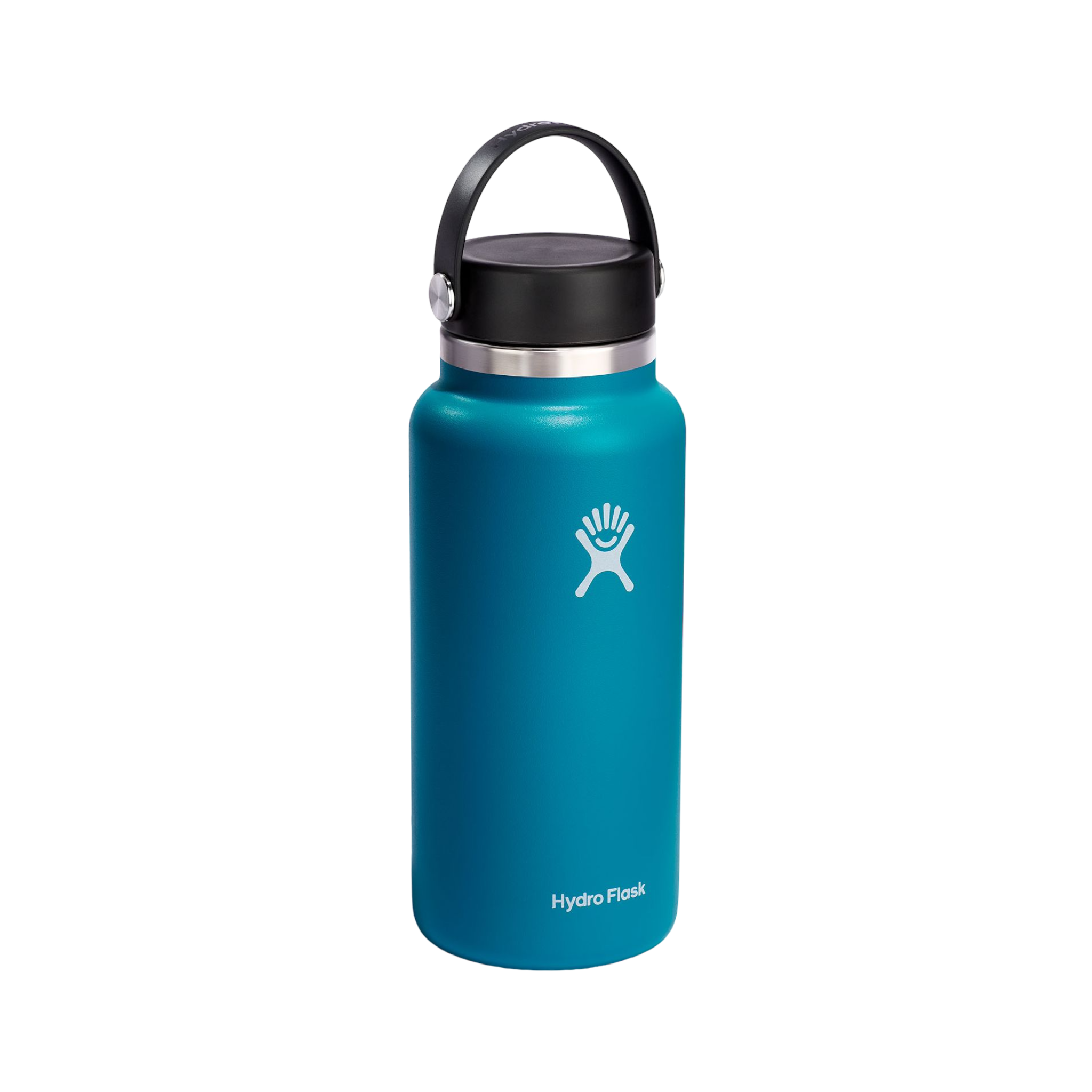 New Hydro Flask Wide Mouth Temp Shield 32oz Water Bottle Blue w/ Accessories