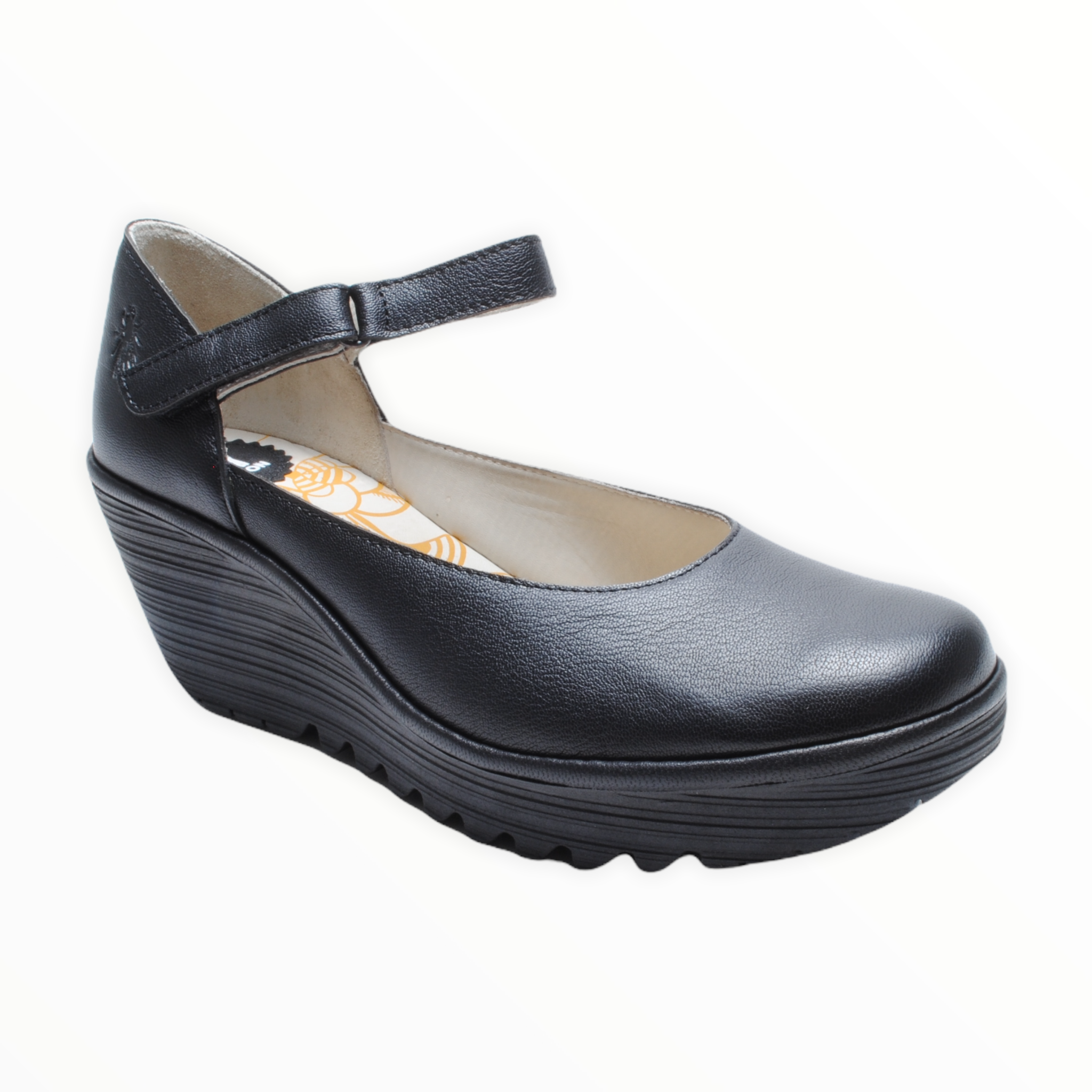 Fly London Yoni Women's Black Patent Shoes - Free Delivery at Shoes.co.uk