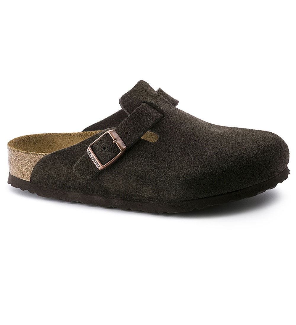 Birkenstock - Boston Soft Footbed Suede Leather - Mocha / N / 36