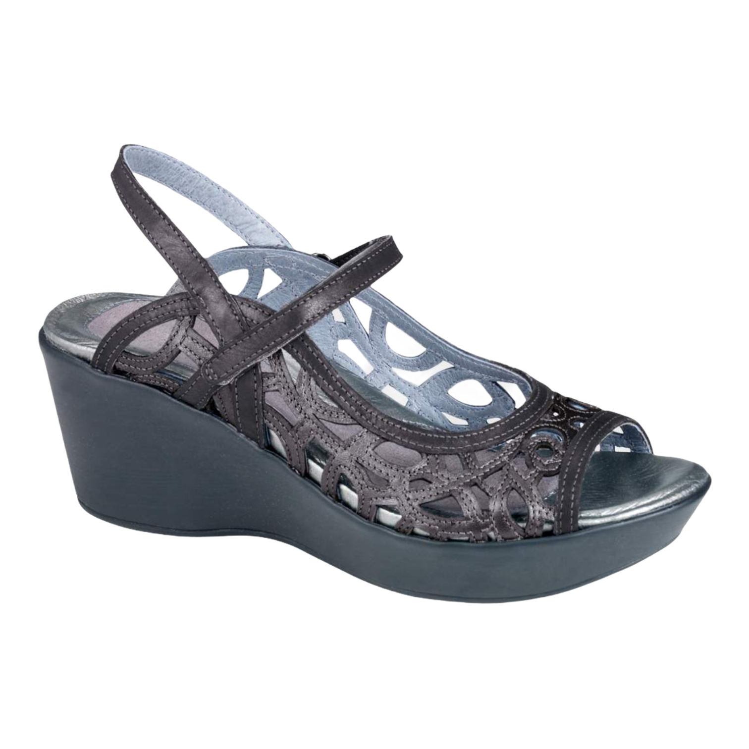 Naot - Deluxe - Metallic Rd/Brushed Black Lthr / M / 36