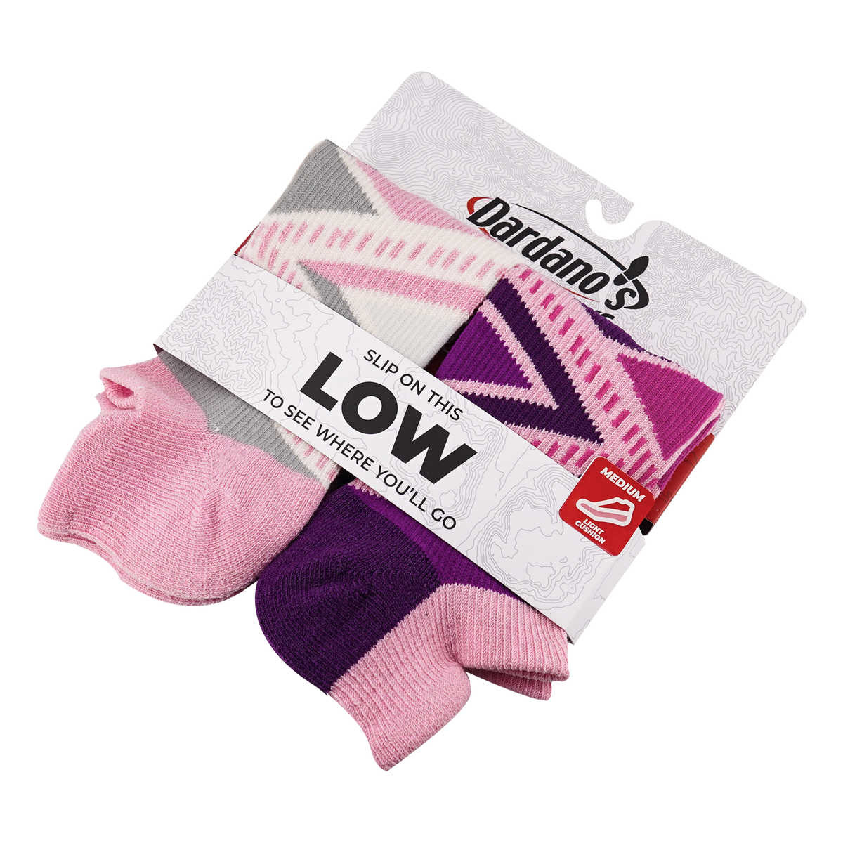 Dardano's - Women's Low Socks Light Cushion 2-Pack