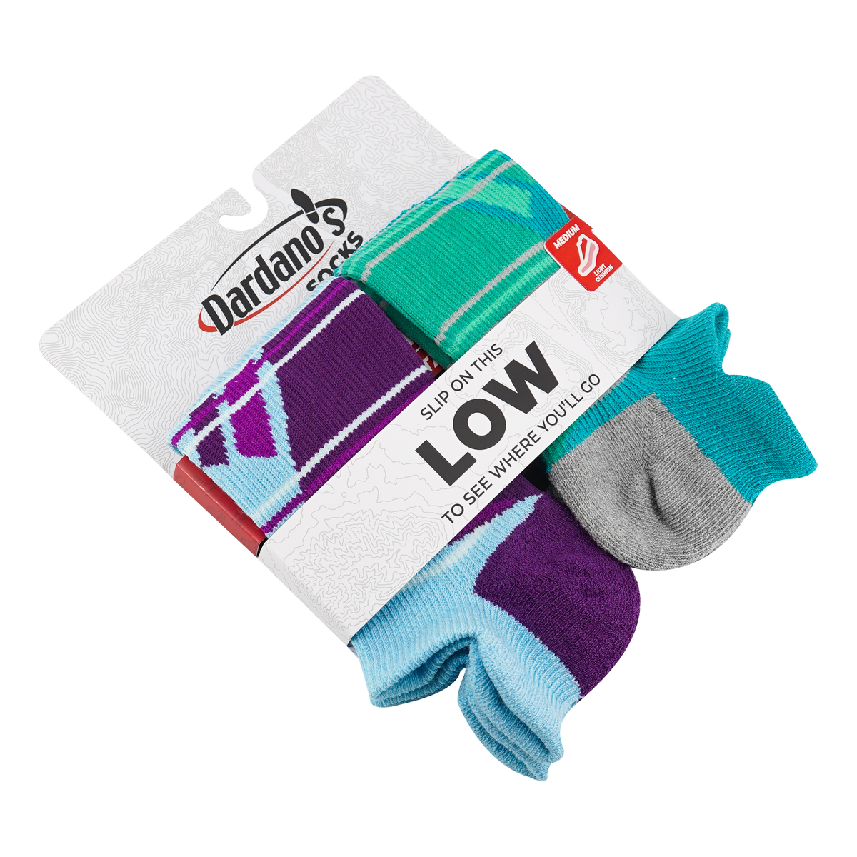 Dardano's - Women's Low Socks Light Cushion 2-Pack