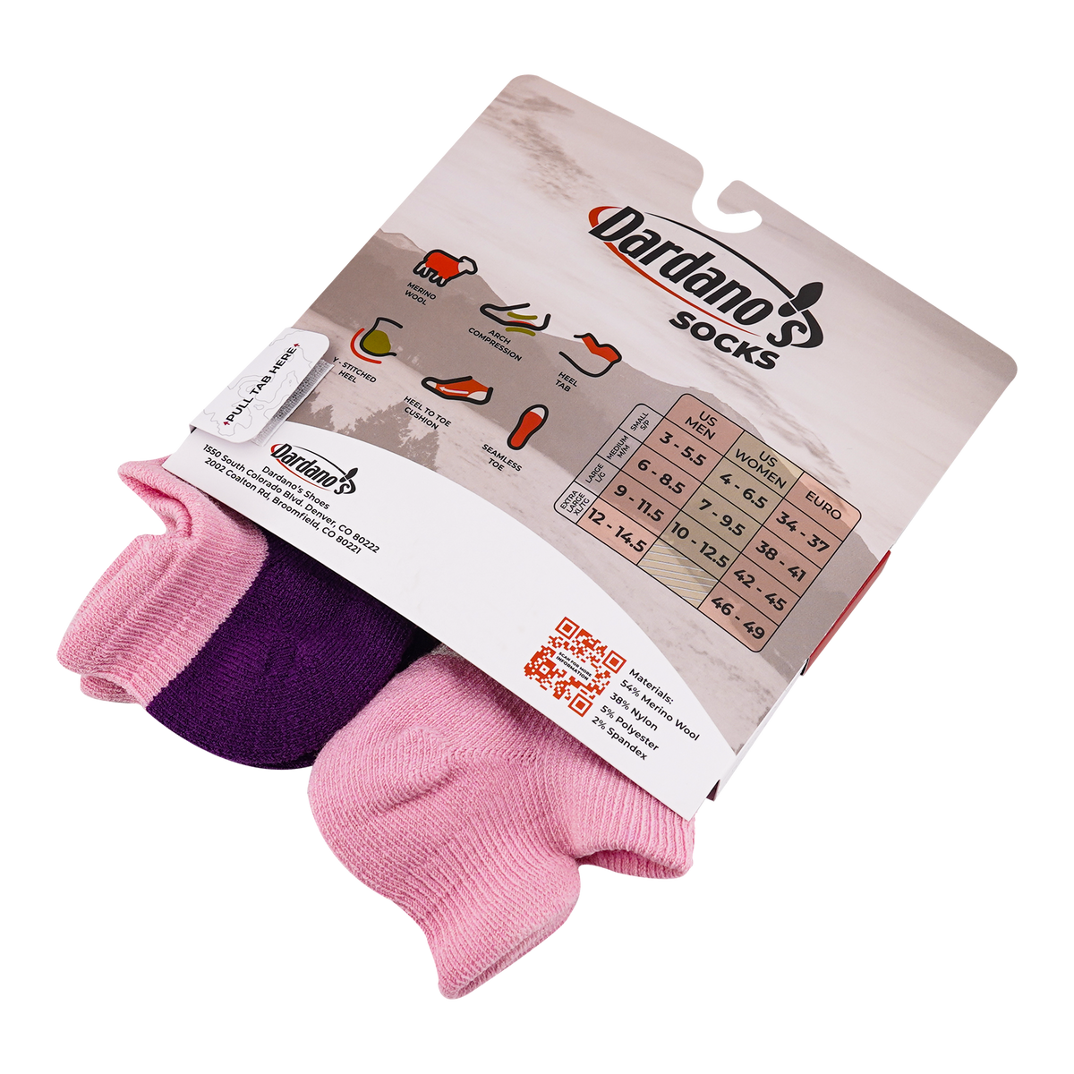 Dardano's - Women's Low Socks Light Cushion 2-Pack