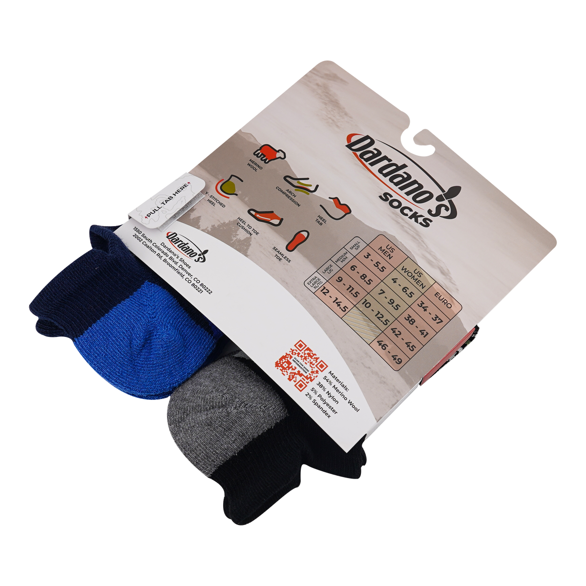 Dardano's - Men's Low Socks Light Cushion 2-Pack