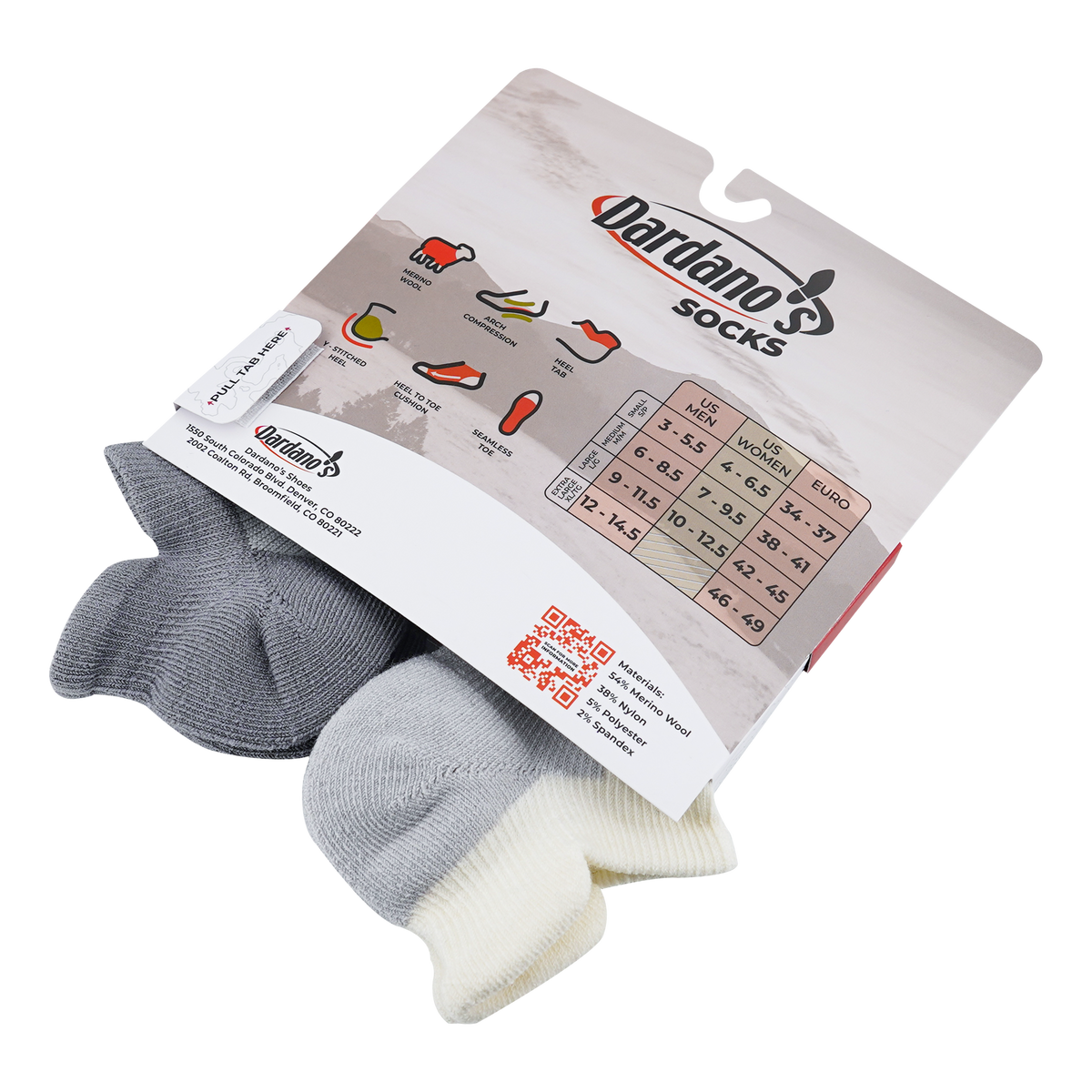 Dardano's - Men's Low Socks Target Cushion 2-Pack