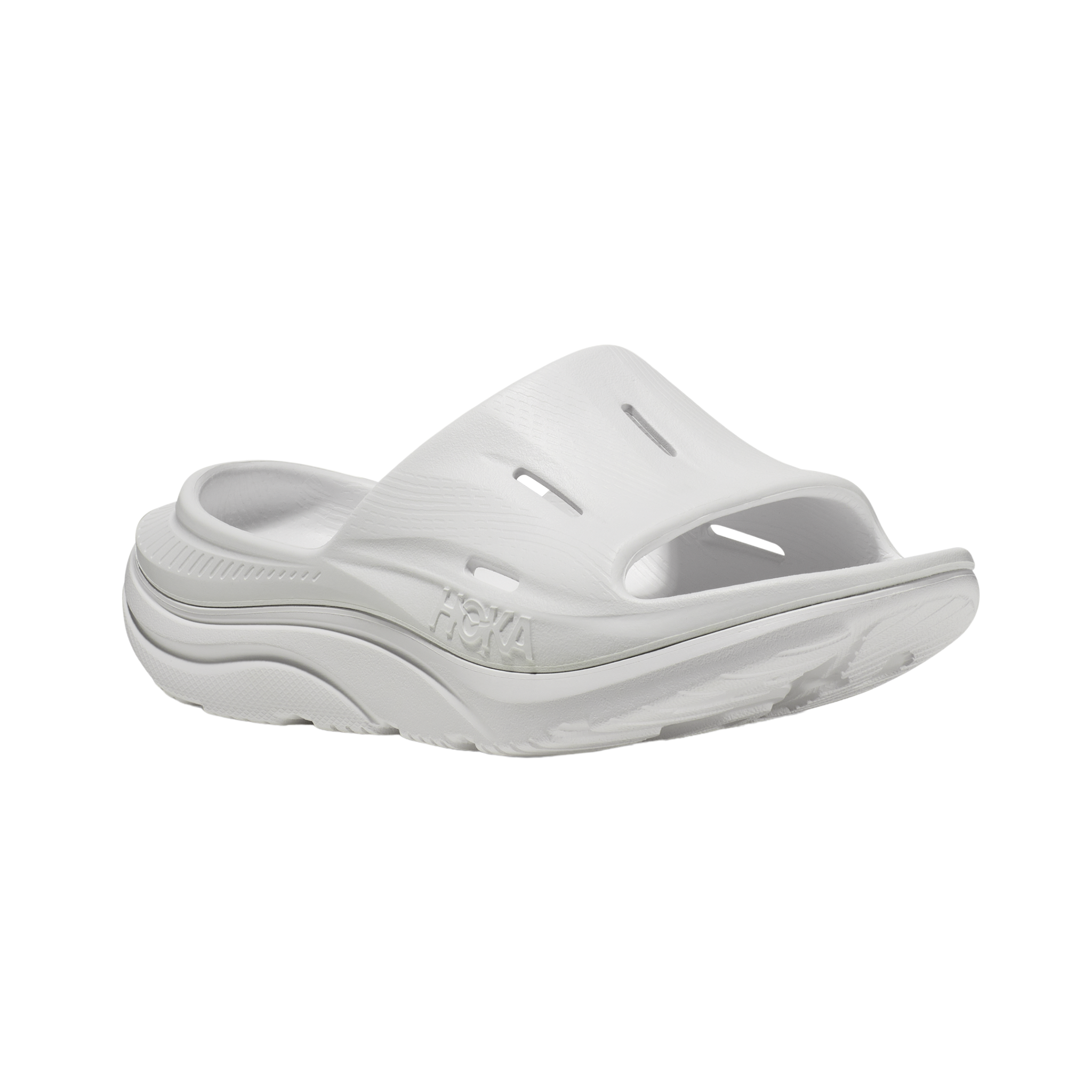 HOKA - Ora Recovery Slide 3 - White/White / M / M3/W5