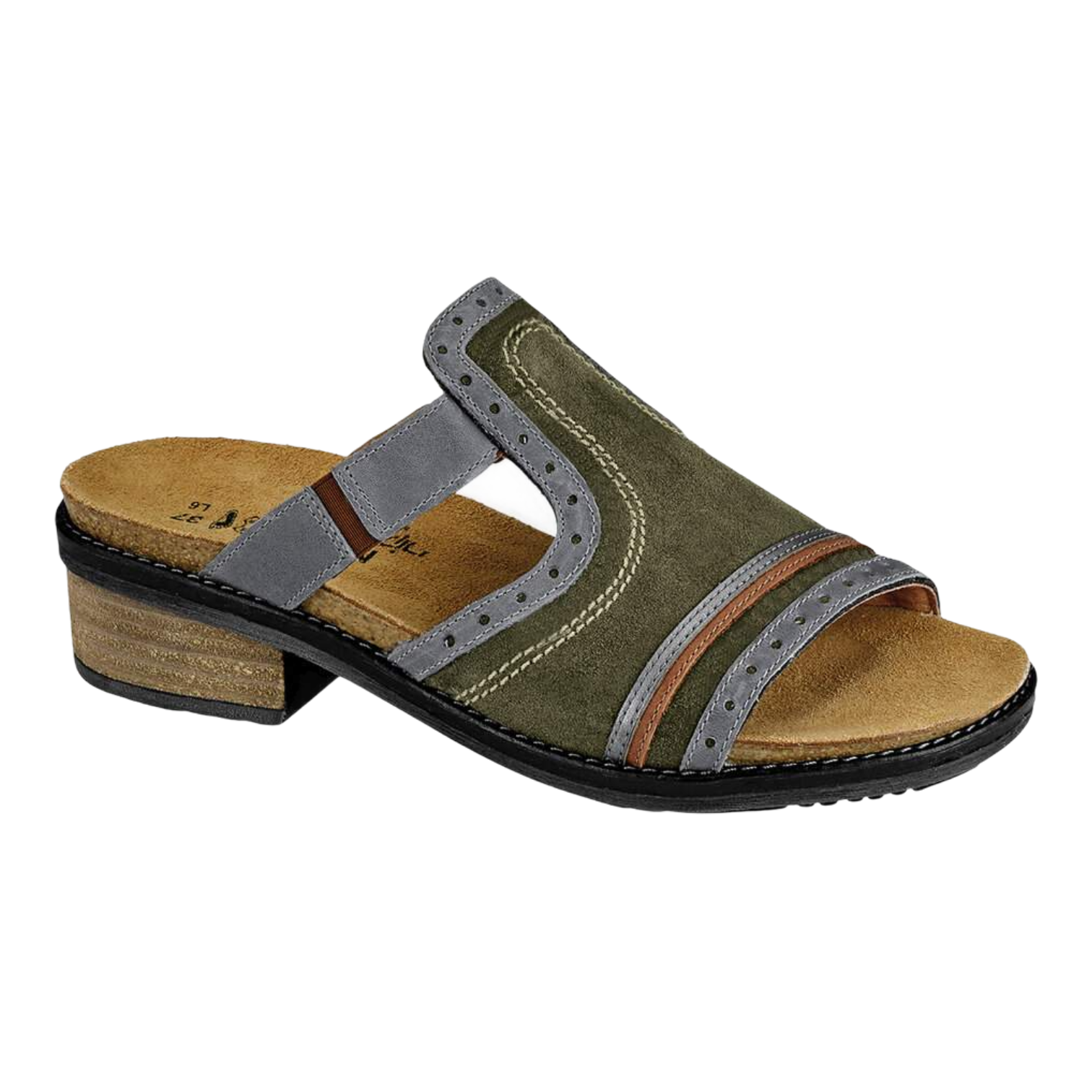 Naot - Nifty - Oily Olive/Vin Smoke/Latte Brn / M / 42