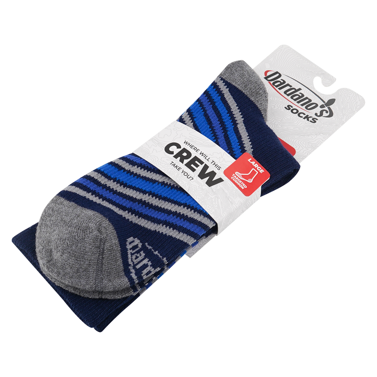 Dardano's - Men's Crew Socks Targeted Cushion