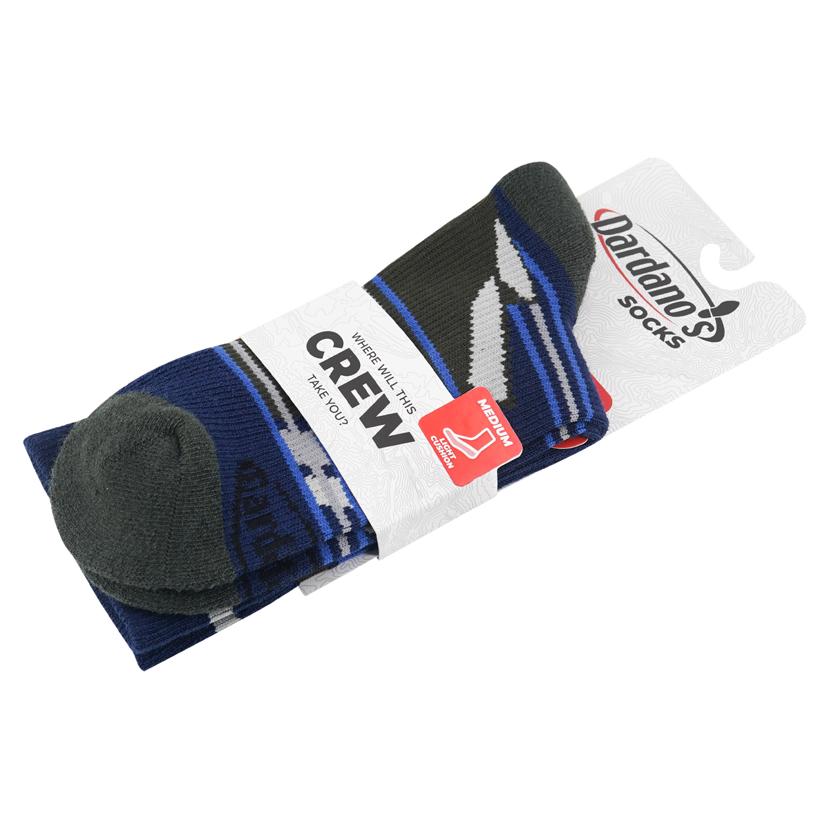 Dardano's - Men's Crew Socks Light Cushion