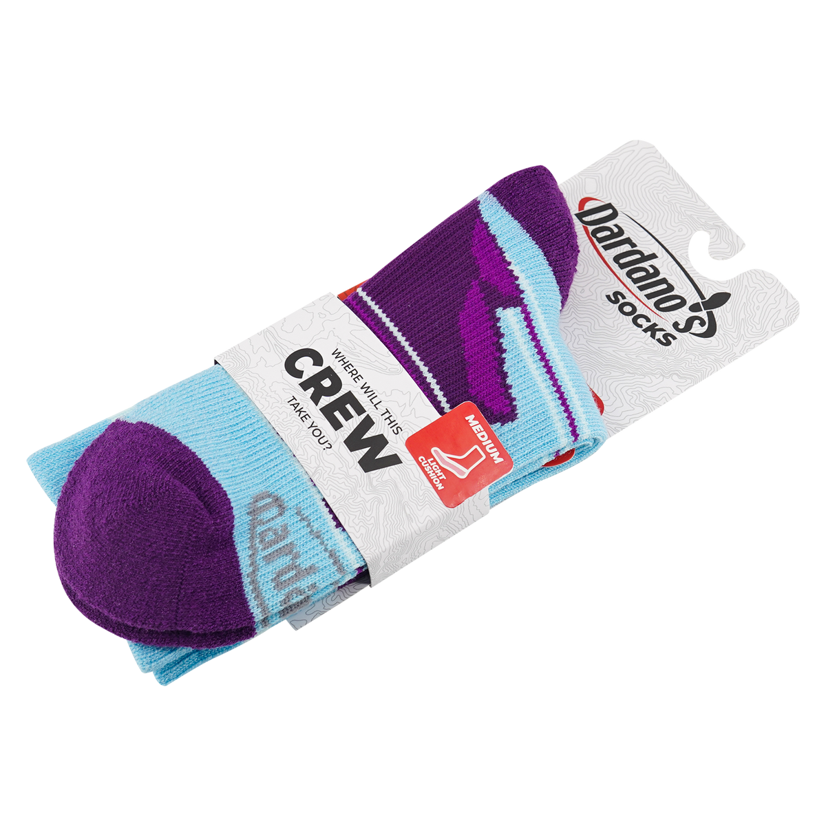 Dardano's - Women's Crew Socks Light Cushion