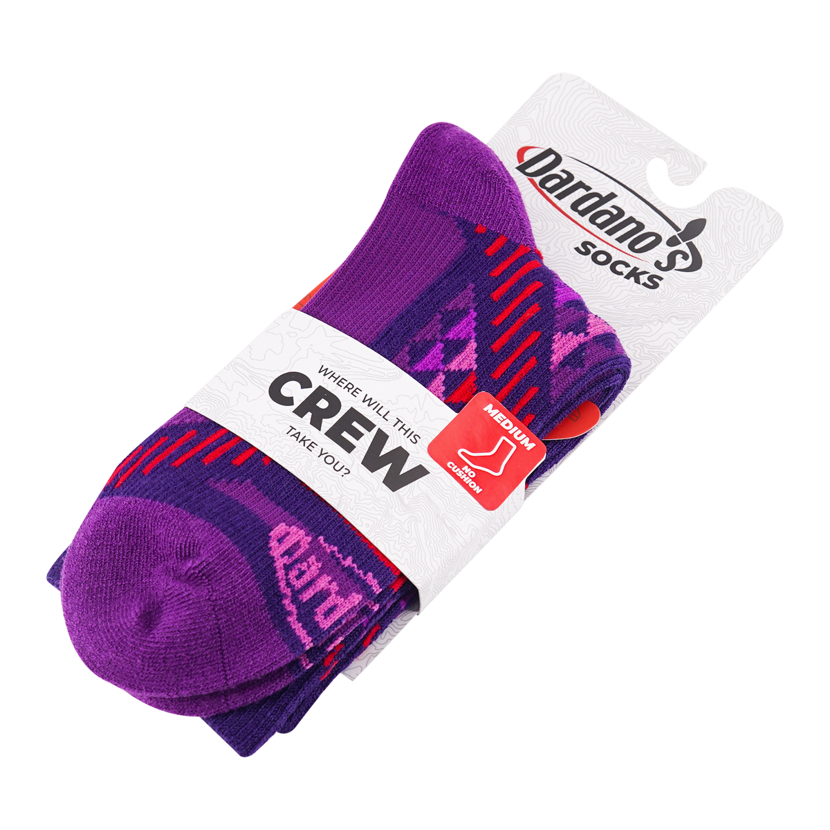 Dardano's - Women's Crew Socks No Cushion