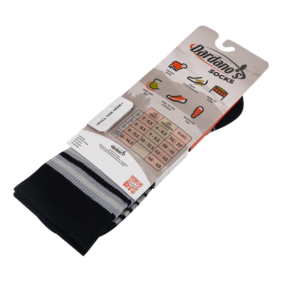 Dardano's - Men's Crew Socks Targeted Cushion