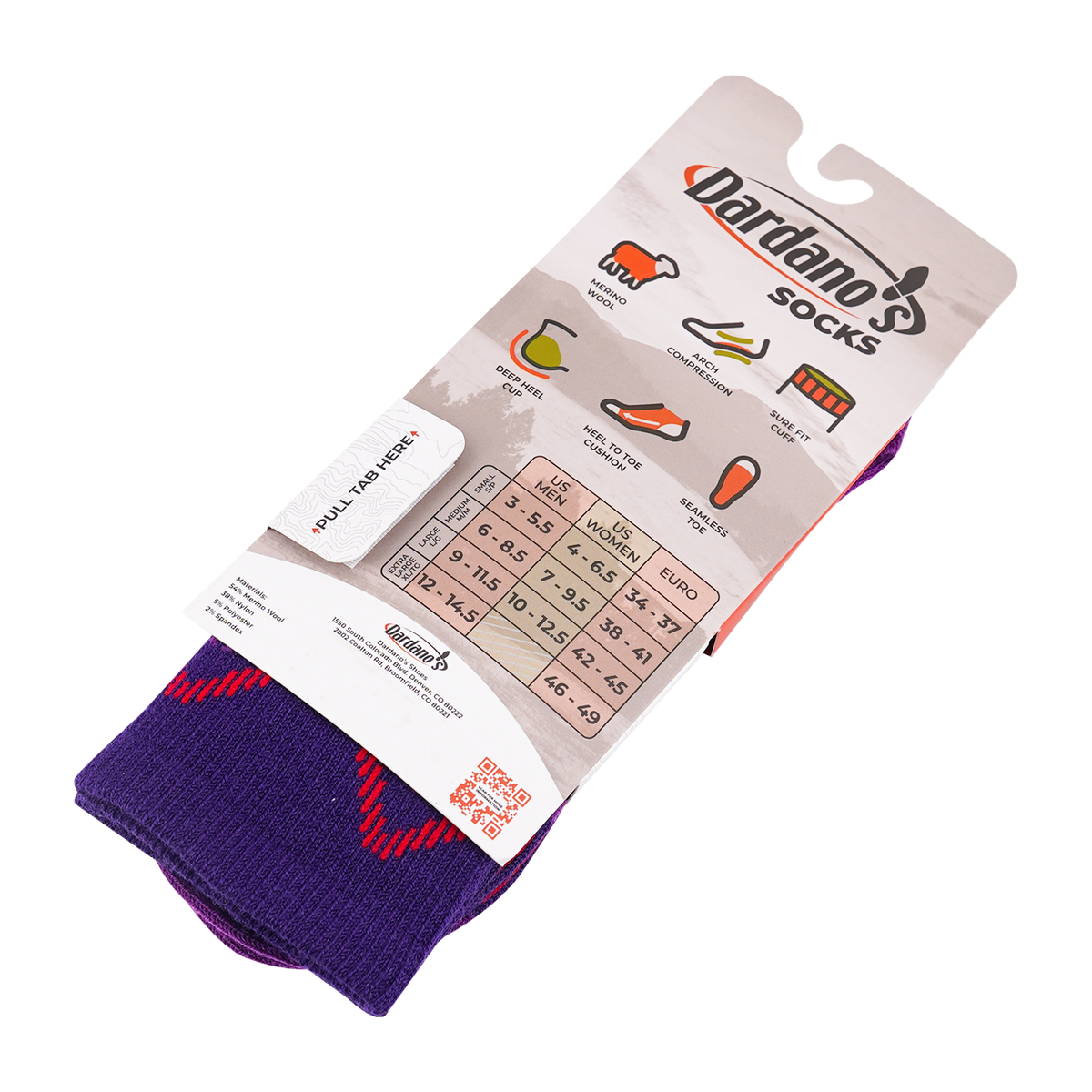 Dardano's - Women's Crew Socks No Cushion