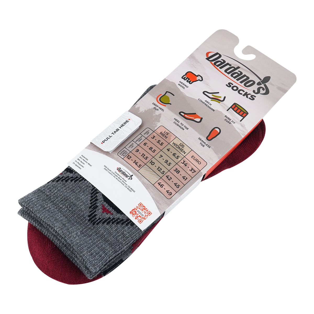 Dardano's - Men's Crew Socks No Cushion