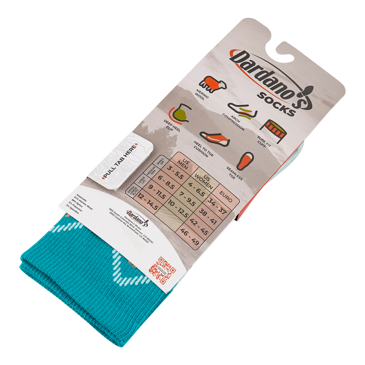 Dardano's - Women's Crew Socks No Cushion