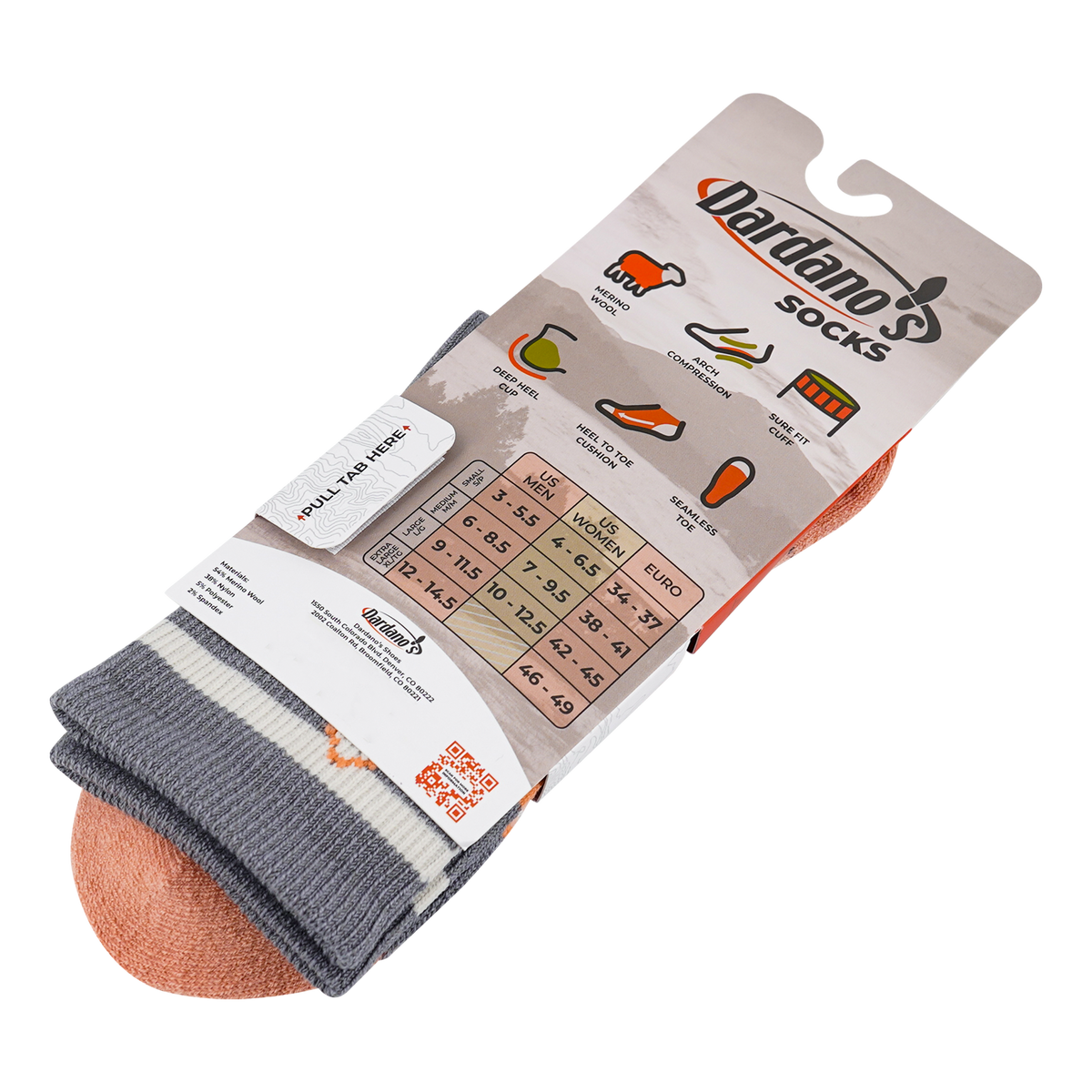 Dardano's - Women's Crew Socks Light Cushion