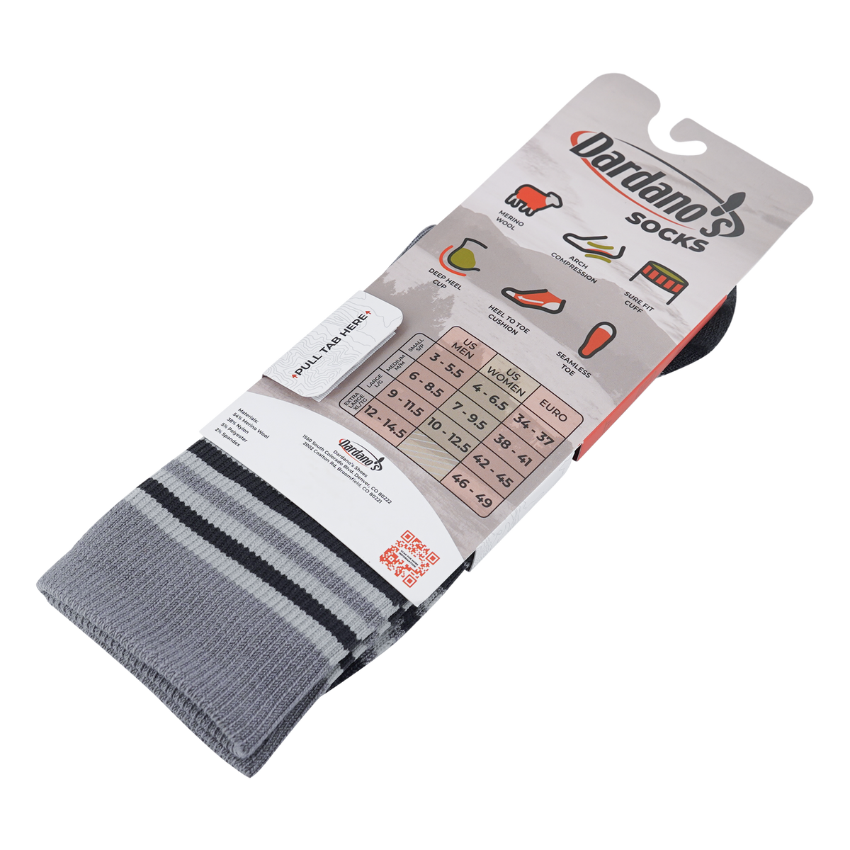 Dardano's - Men's Crew Socks Targeted Cushion