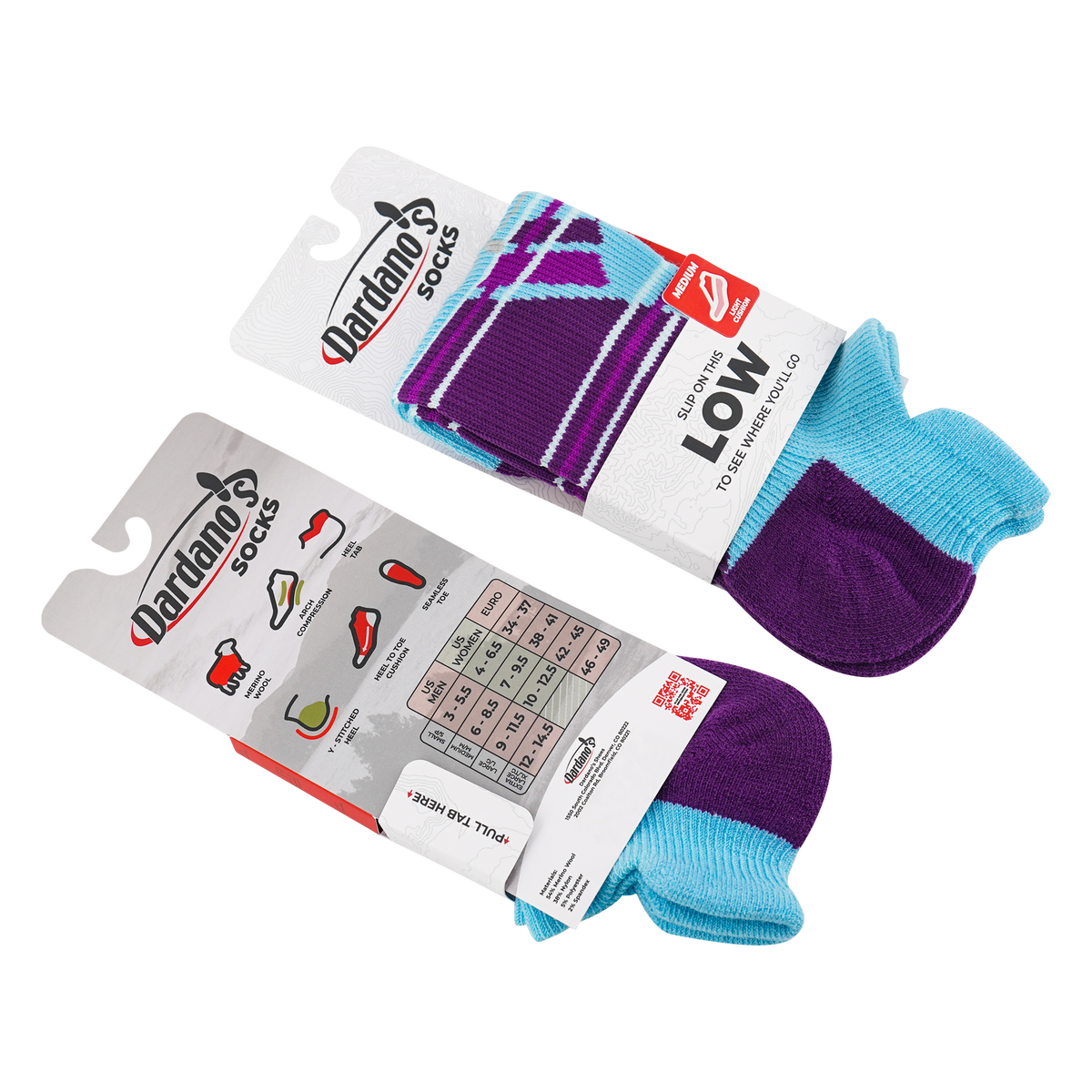 Dardano's - Women's Low Socks Light Cushion