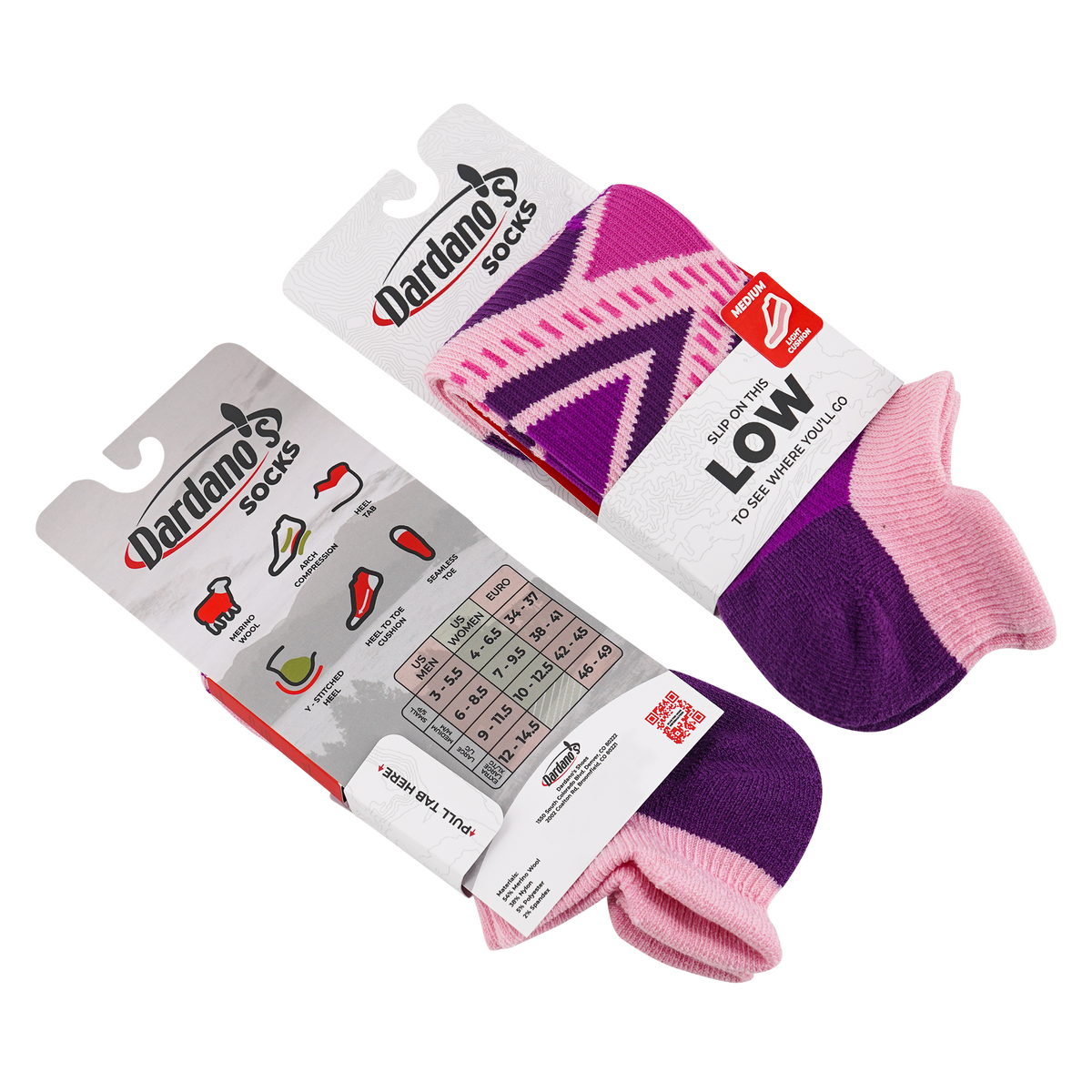 Dardano's - Women's Low Socks Light Cushion