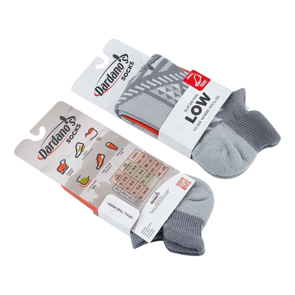 Dardano's - Women's  Low Socks Targeted Cushion