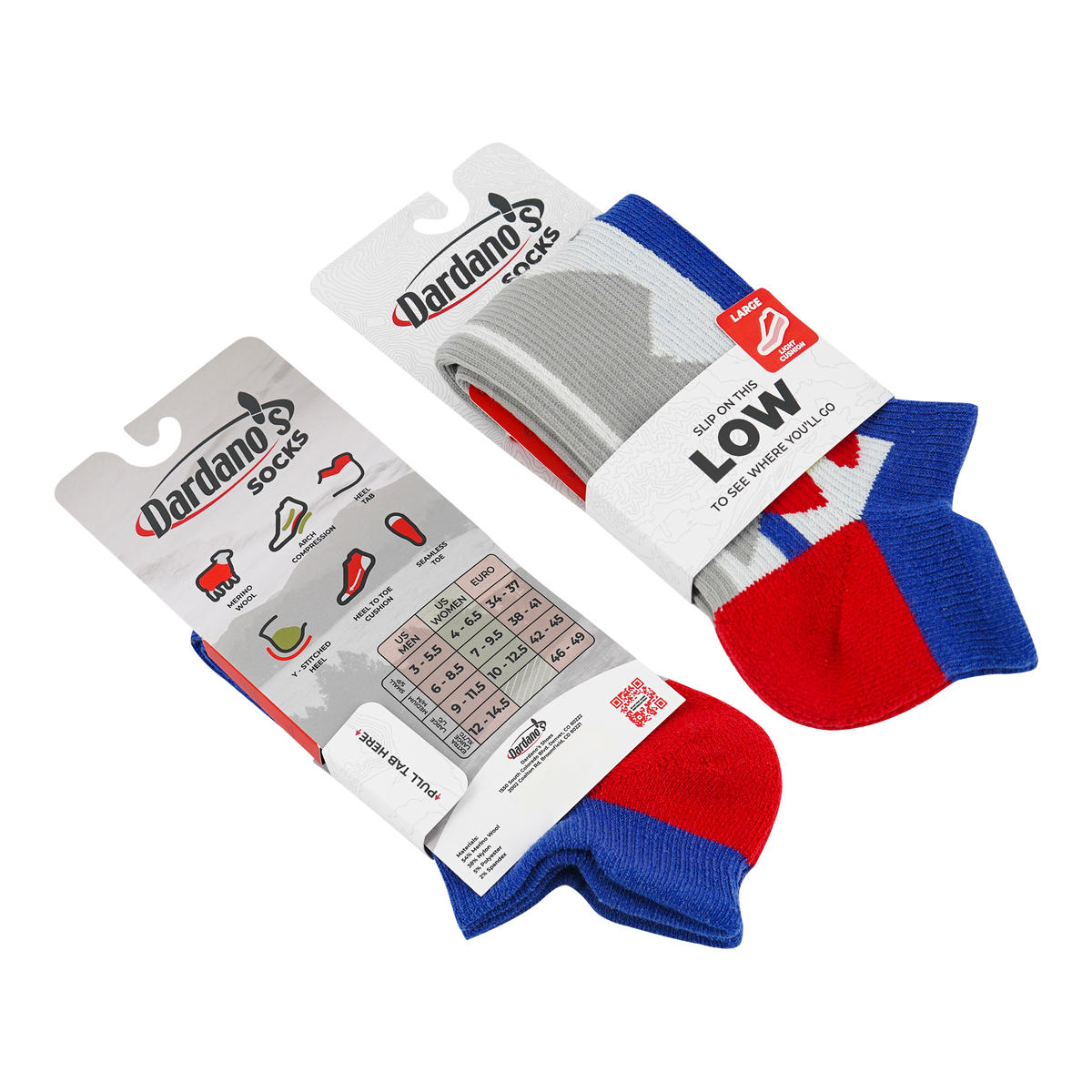 Dardano's - Unisex Low Socks Light Cushion