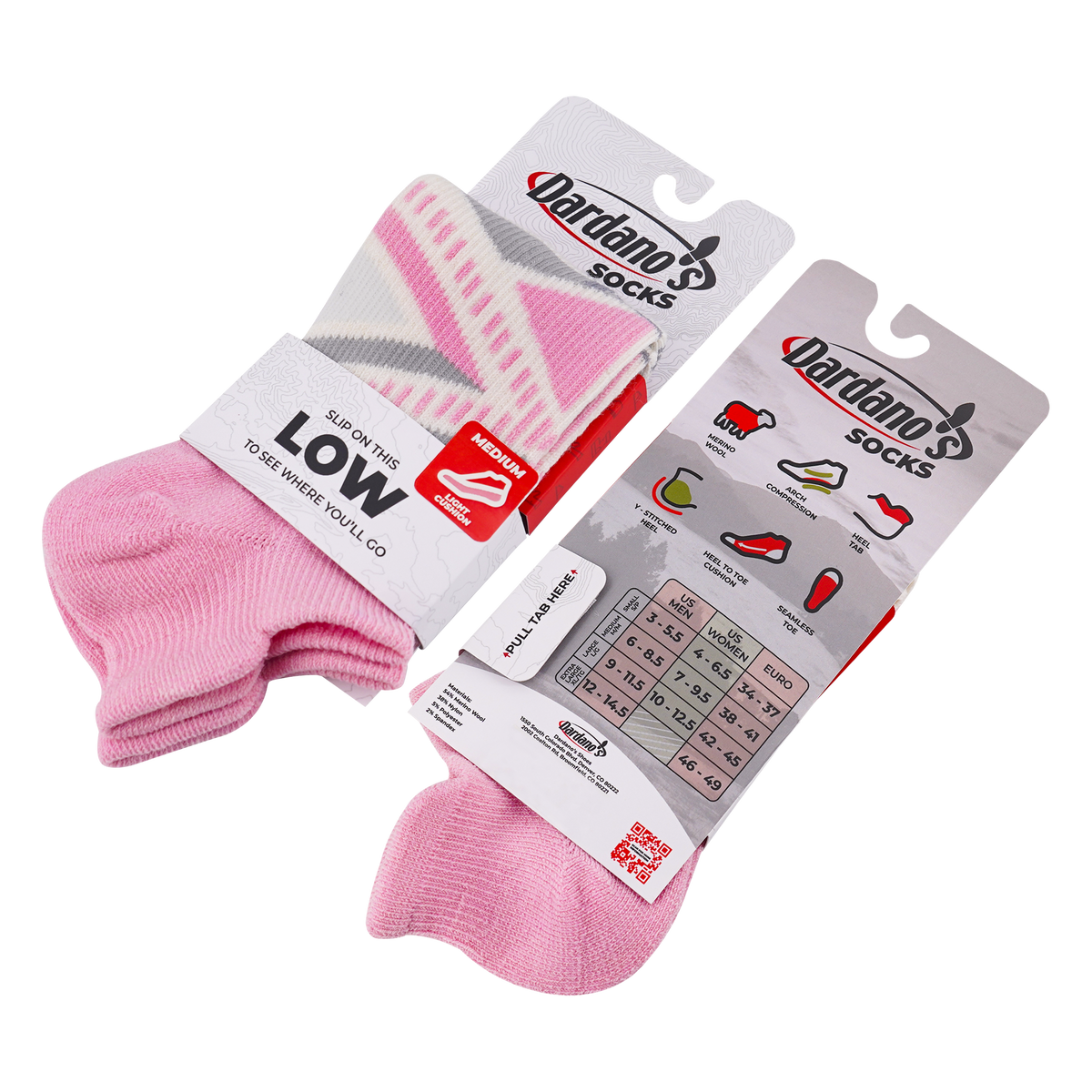 Dardano's - Women's Low Socks Light Cushion