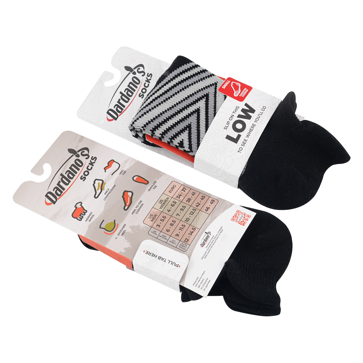 Dardano's - Unisex Low Socks No Cushion