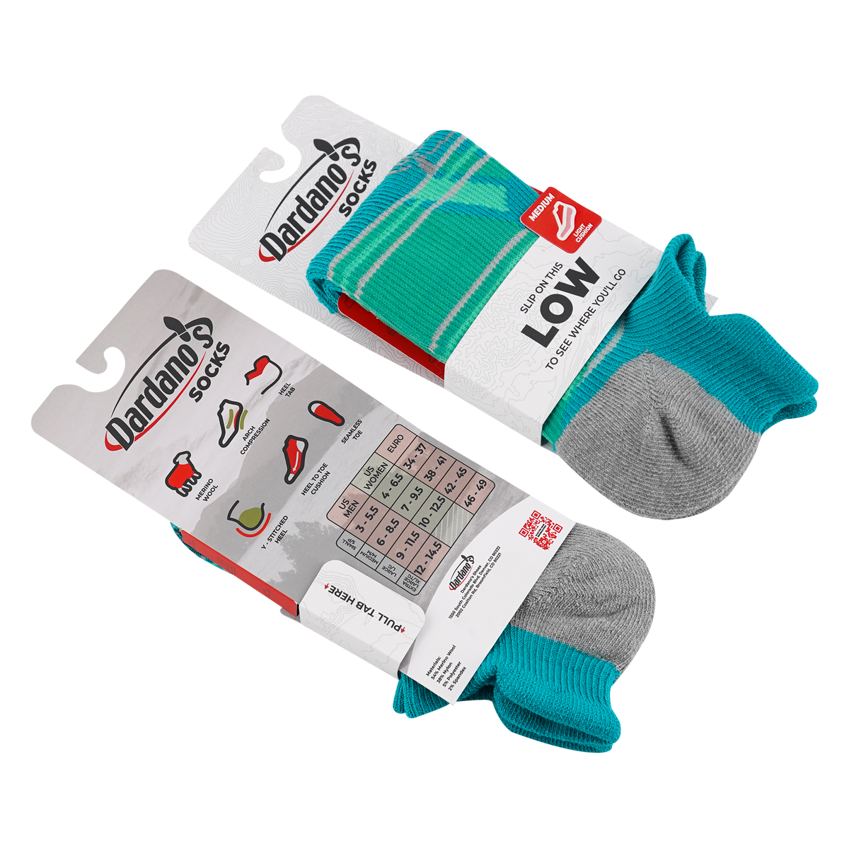 Dardano's - Women's Low Socks Light Cushion